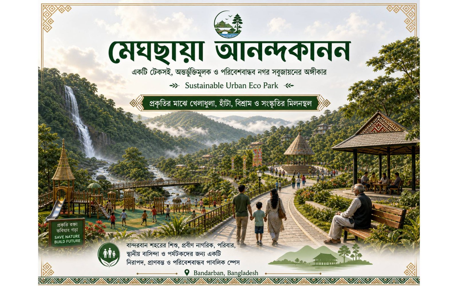 মেঘছায়া আনন্দকানন-  একটি টেকসই, অন্তর্ভুক্তিমূলক ও পরিবেশবান্ধব নগর সবুজায়নের অঙ্গীকার
