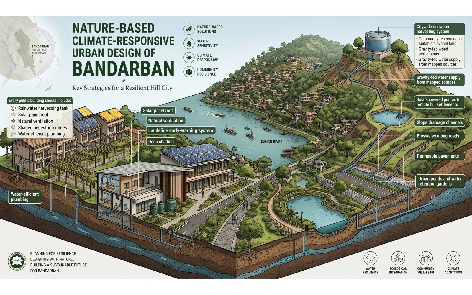 Nature-Based Climate-Responsive Urban Design of Bandarban